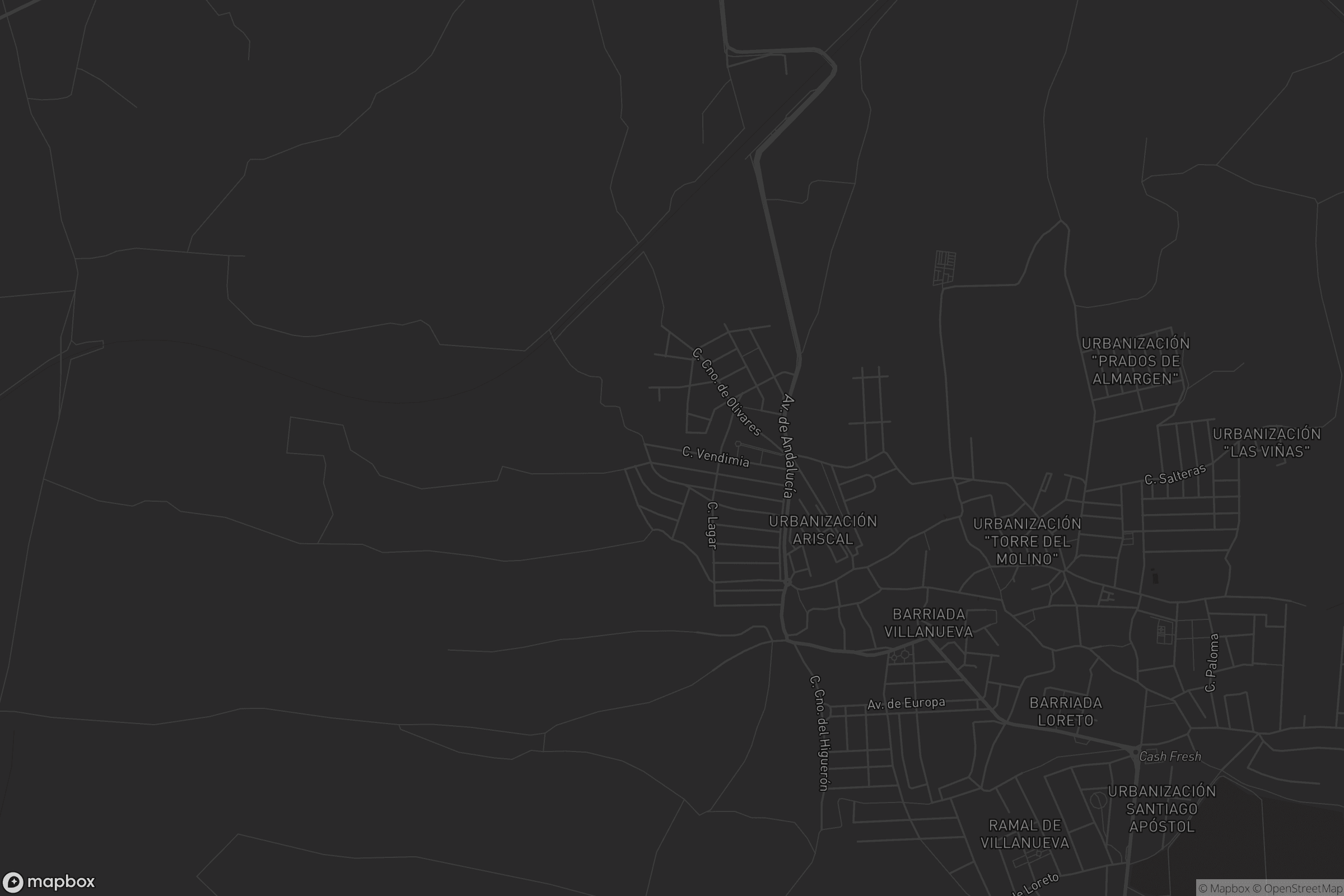 Mapa de Villanueva del Ariscal