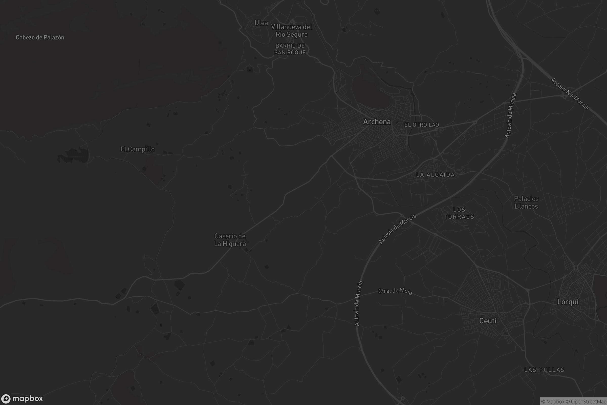 Mapa de Villanueva del Río Segura