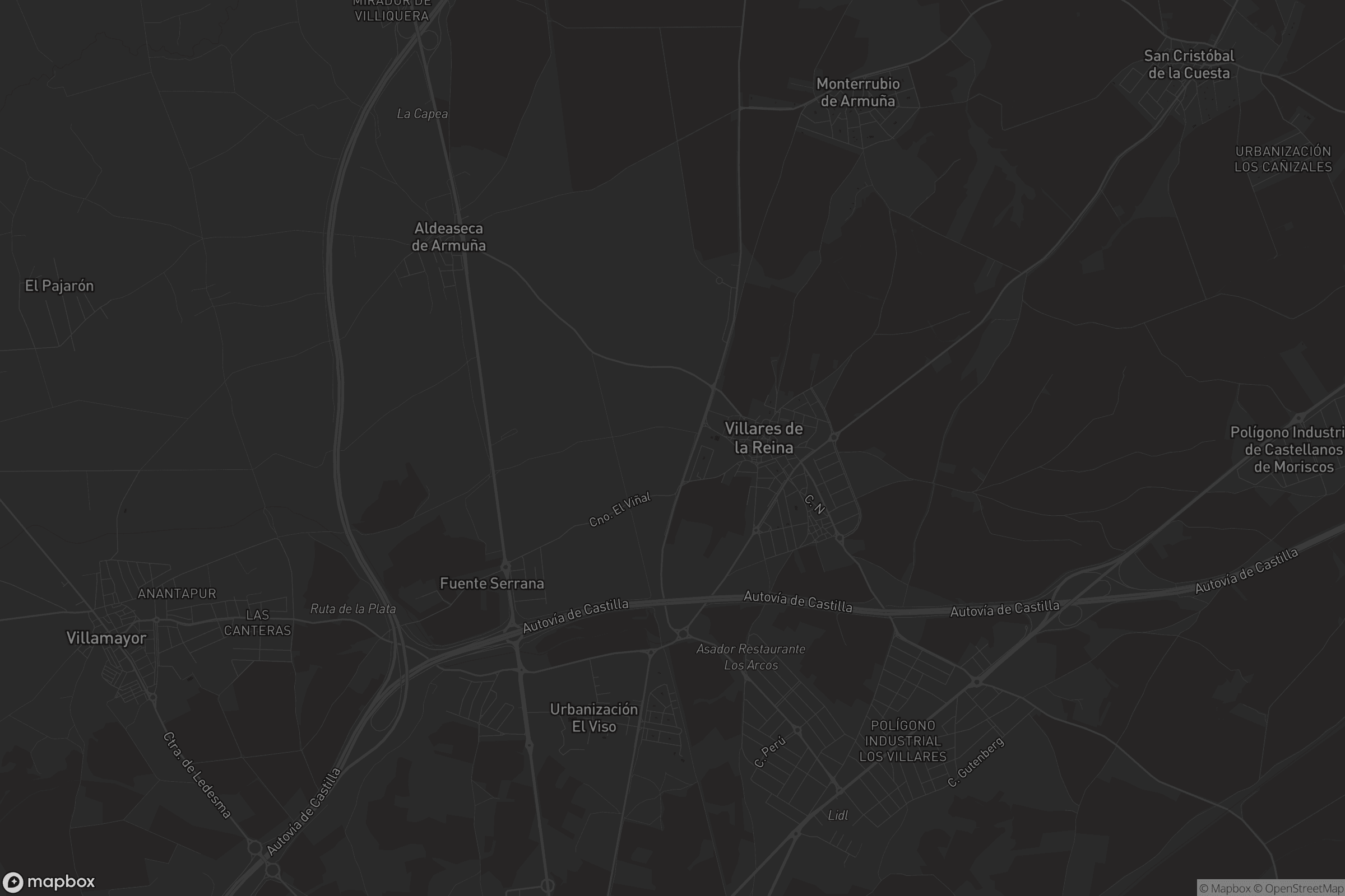 Mapa de Villares de la Reina