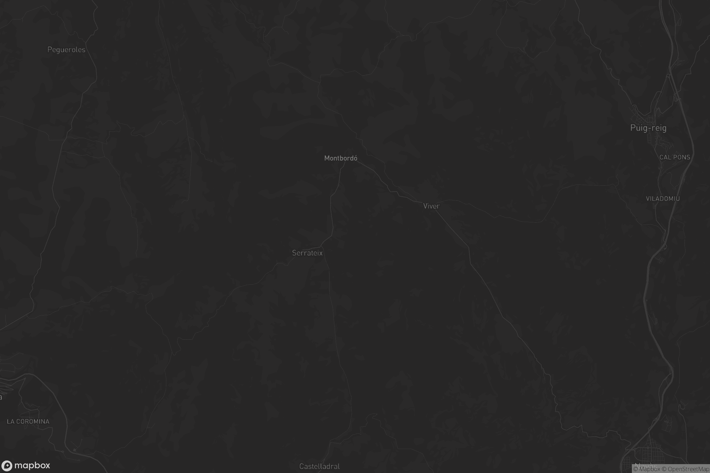 Mapa de Viver i Serrateix