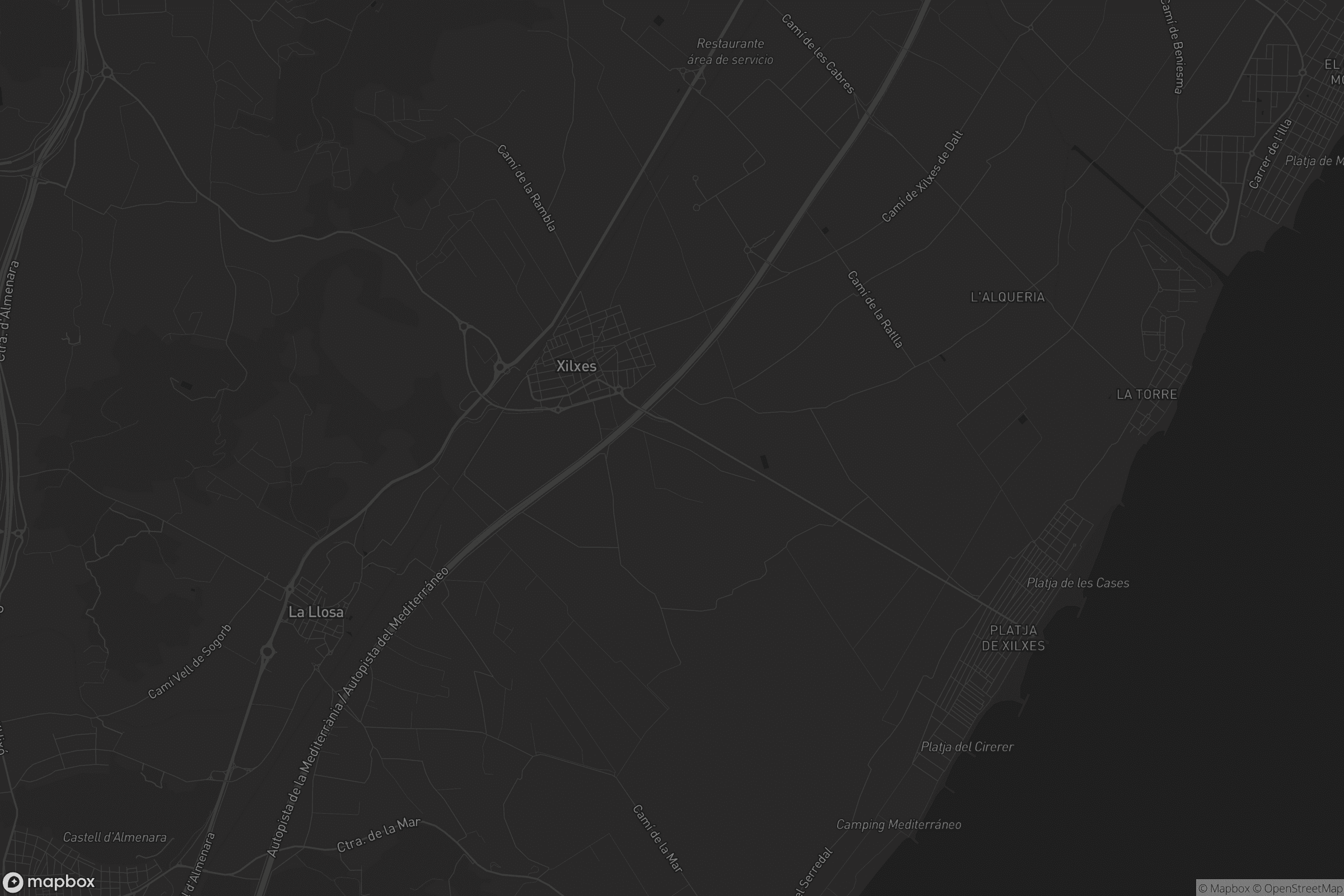 Mapa de Xilxes / Chilches