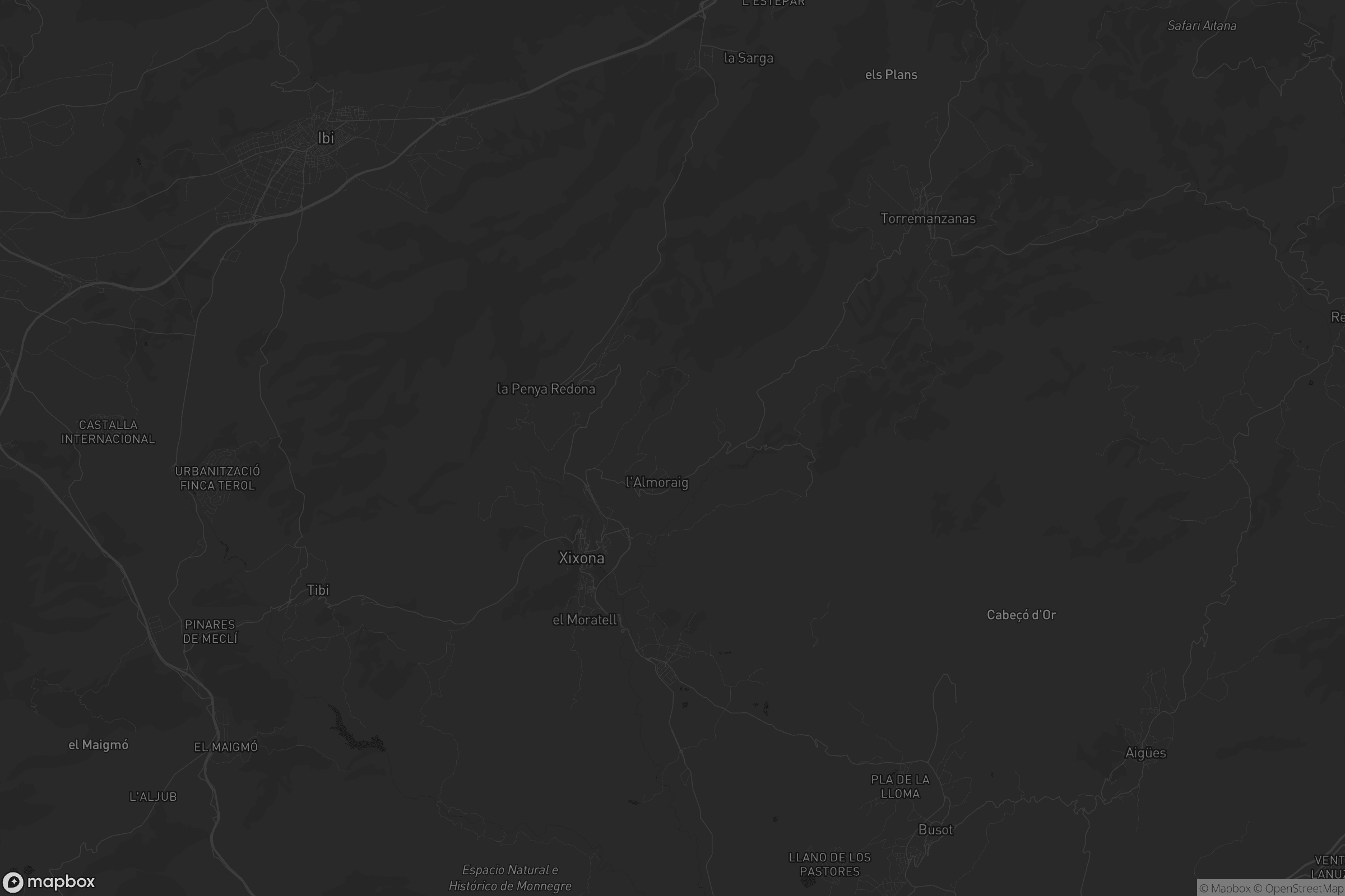 Mapa de Xixona / Jijona