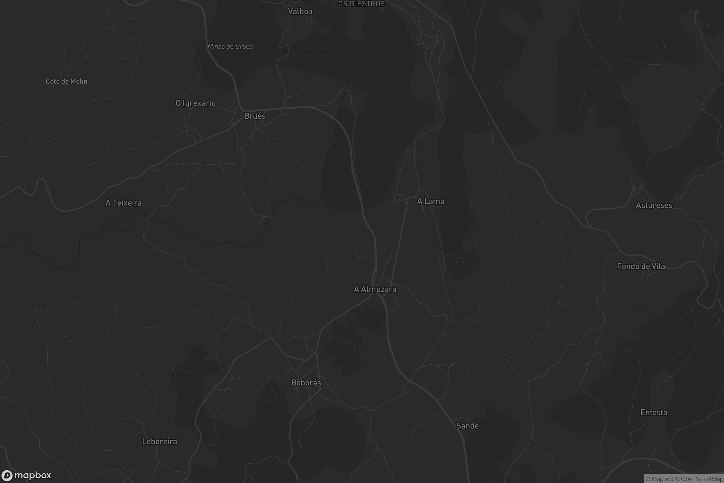 Mapa de Xuvencos