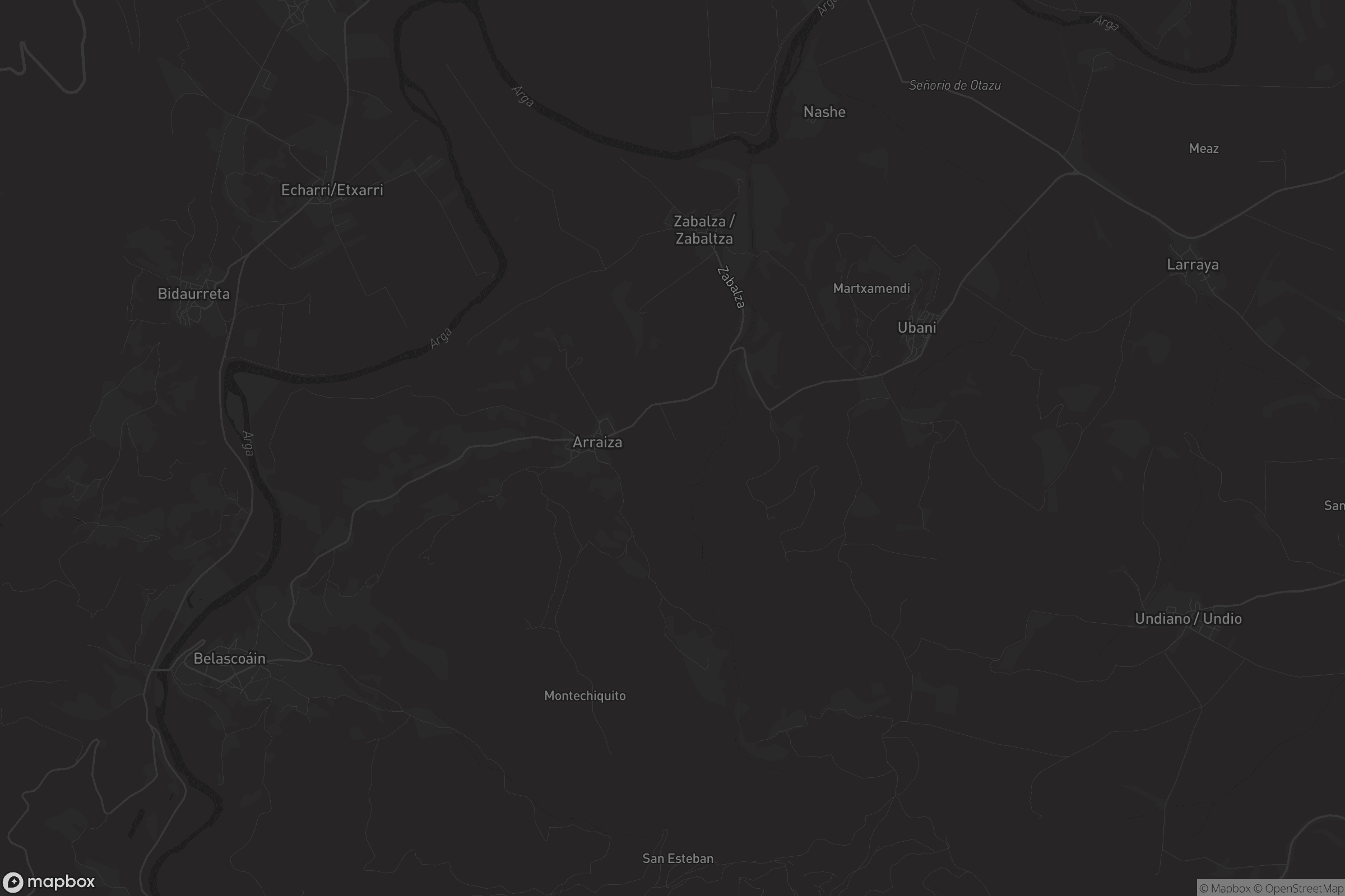 Mapa de Zabalza / Zabaltza