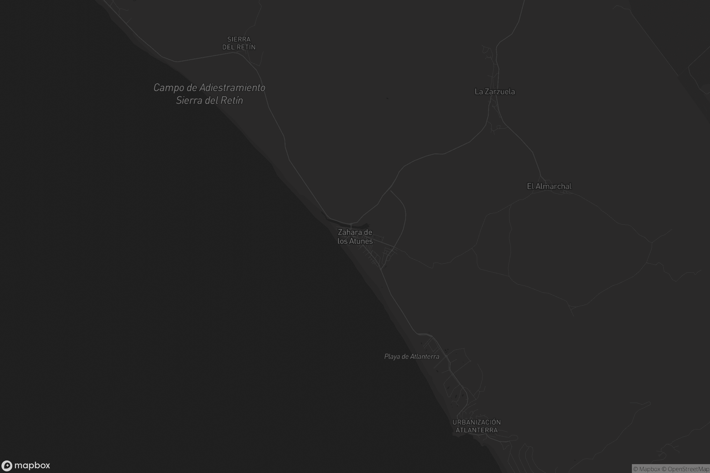 Mapa de Zahara de los Atunes