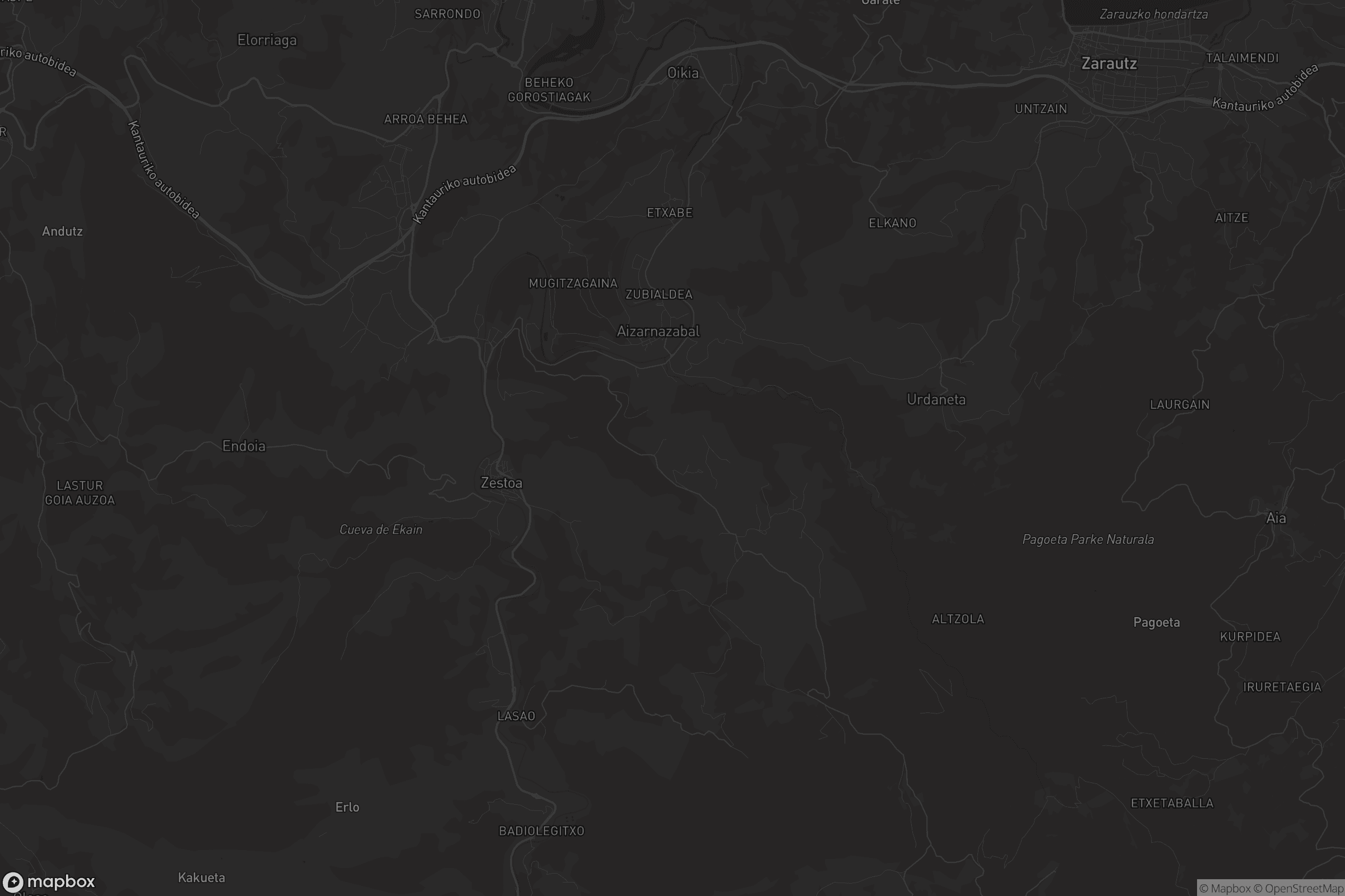 Mapa de Zestoa